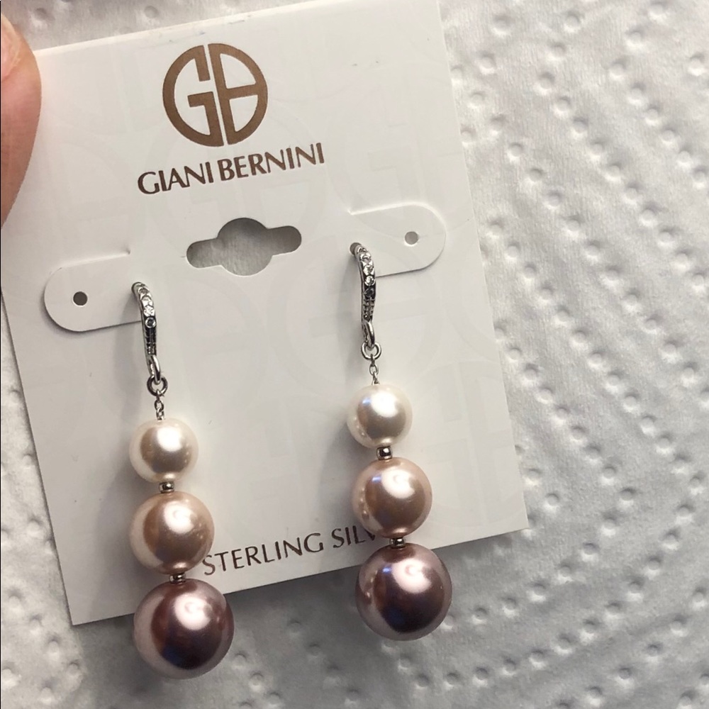 NWT Gianni Bernini pearl drop earrings